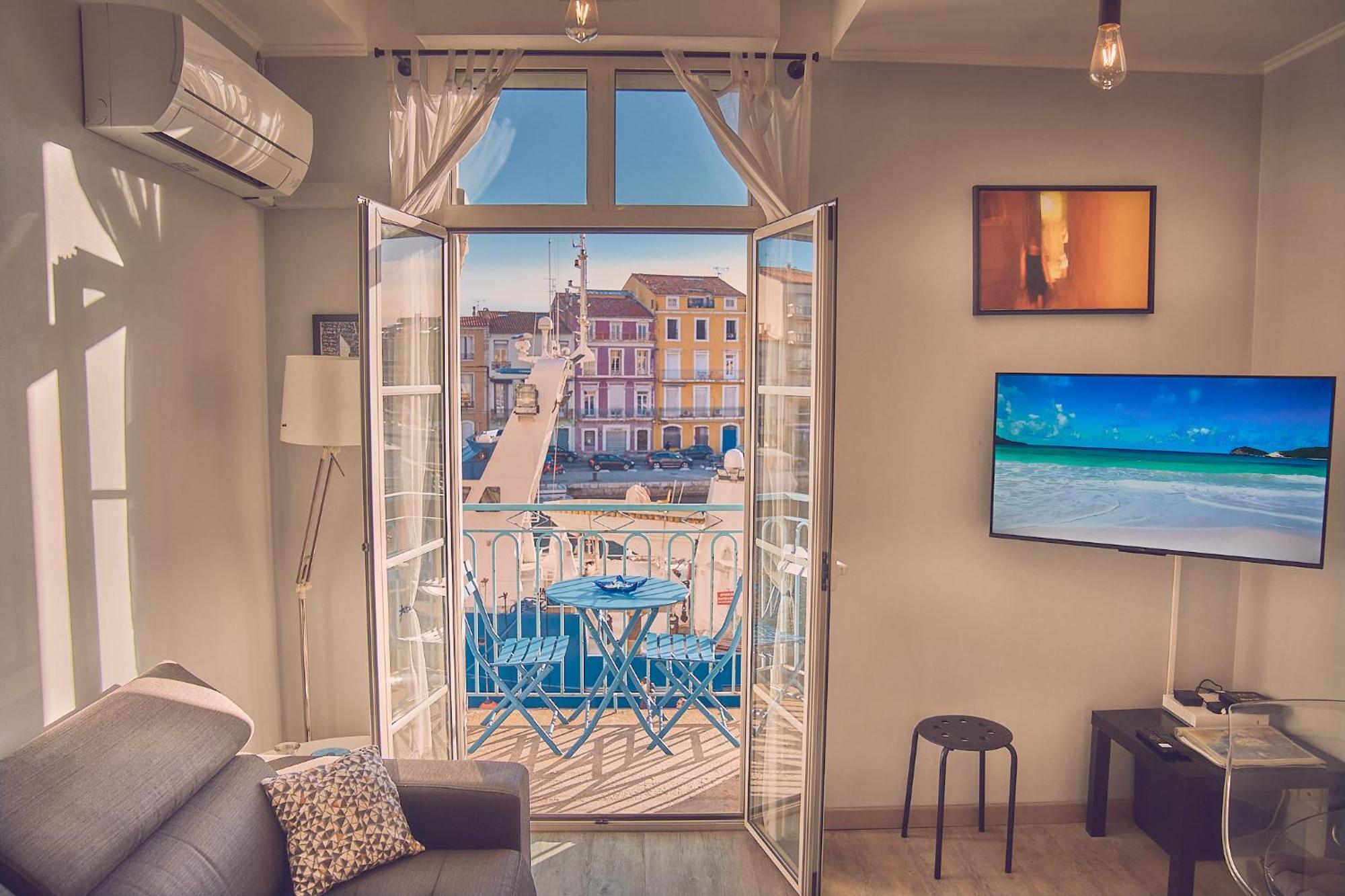 "Mario" Balcons Sur Le Canal Royal, Belle Vue, Climatise Sete Exterior photo